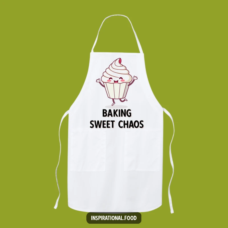 Funny Cupcake Dance Apron: Bake with Sweet, Humorous Style
