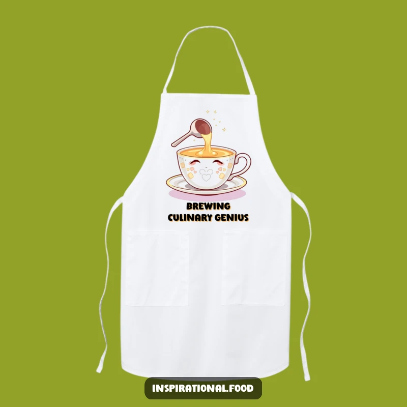 Funny Teacup Ideas Apron - Cook Up Brilliant Creations