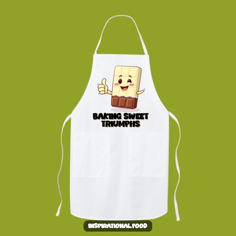 Funny Chocolate Bar Kitchen Apron: Cook with Victory and Humorous Flair!