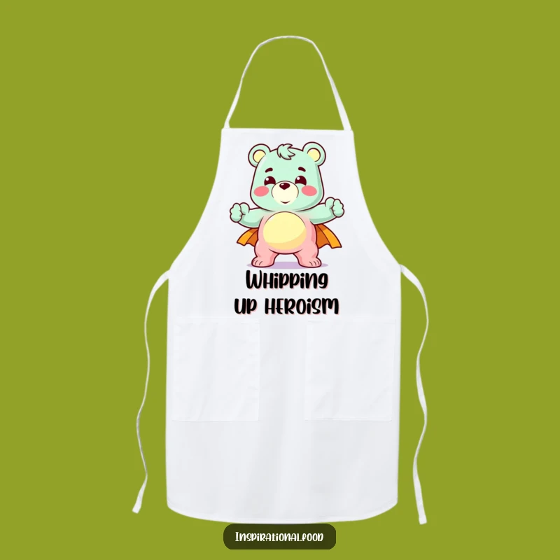 Funny Gummy Bear Apron - Heroic Pose Kitchen Gift