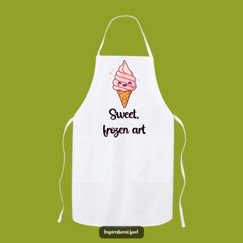 Funny Ice Cream Apron: Jubilant Swirls While Cooking, Perfect Funny Gift