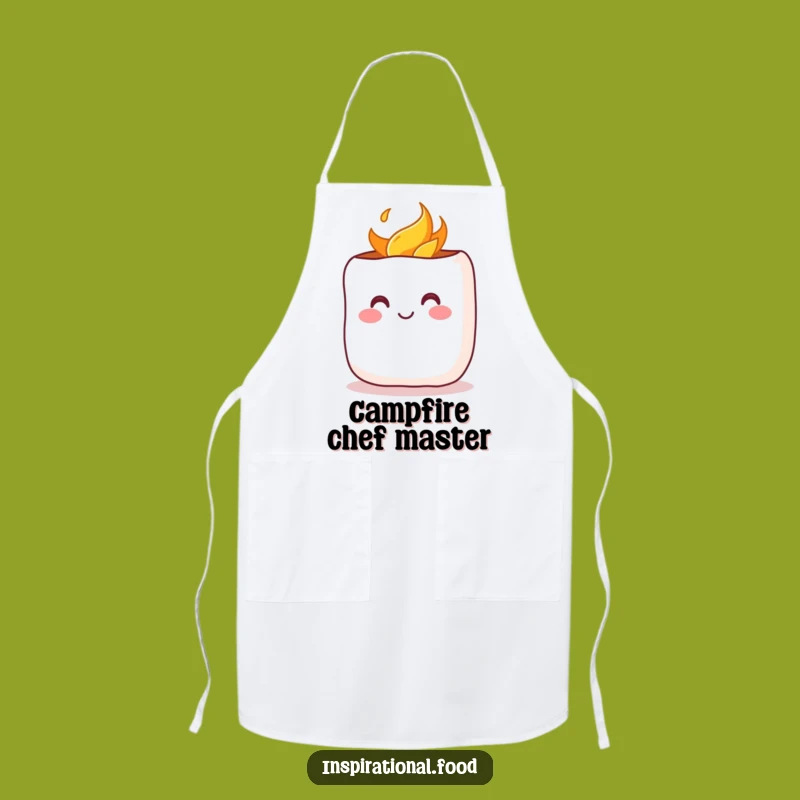 Funny Toasted Marshmallow Apron: Bake With Warmth!