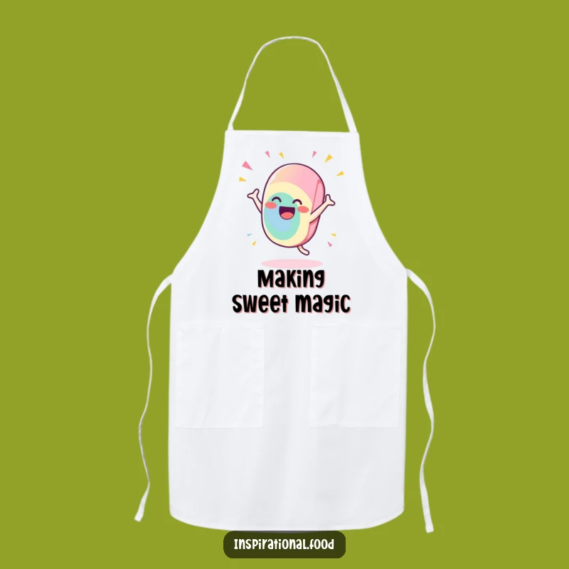Funny Candy Chef Apron: Gleeful Treat's Flamboyant Flourish for Kitchen Fun, Great Funny Gift