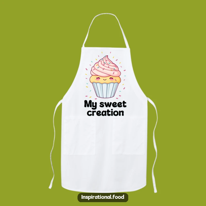 Funny Cupcake Sprinkle Shower Apron - Bake with Sweet & Comedic Dreams