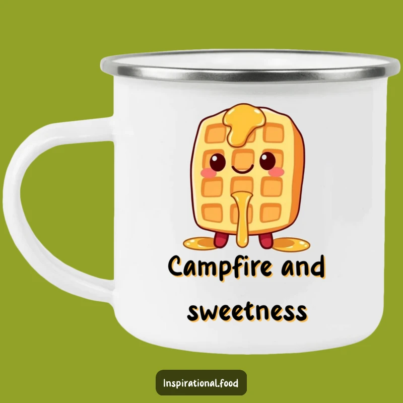 Funny Waffle Syrup Camping Mug: Enjoy Your Adventures with Sweet Breakfast Cheer