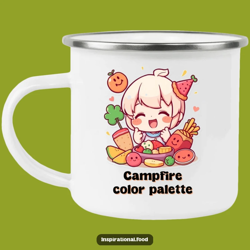 Funny Food Arranger Camping Mug - Fuel Your Adventures with Playful Food