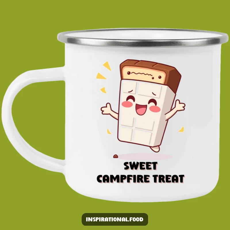 Funny Chocolate Bar Camping Mug: Sweet Sips with a Spin