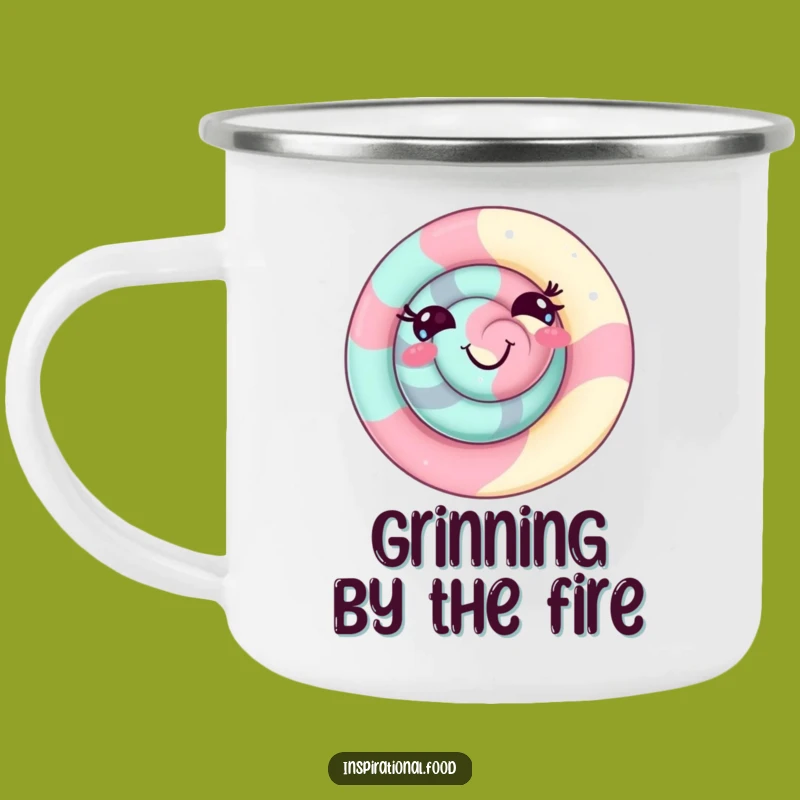 Funny Candy Swirl Camping Mug - Durable & Playful Outdoor Fun