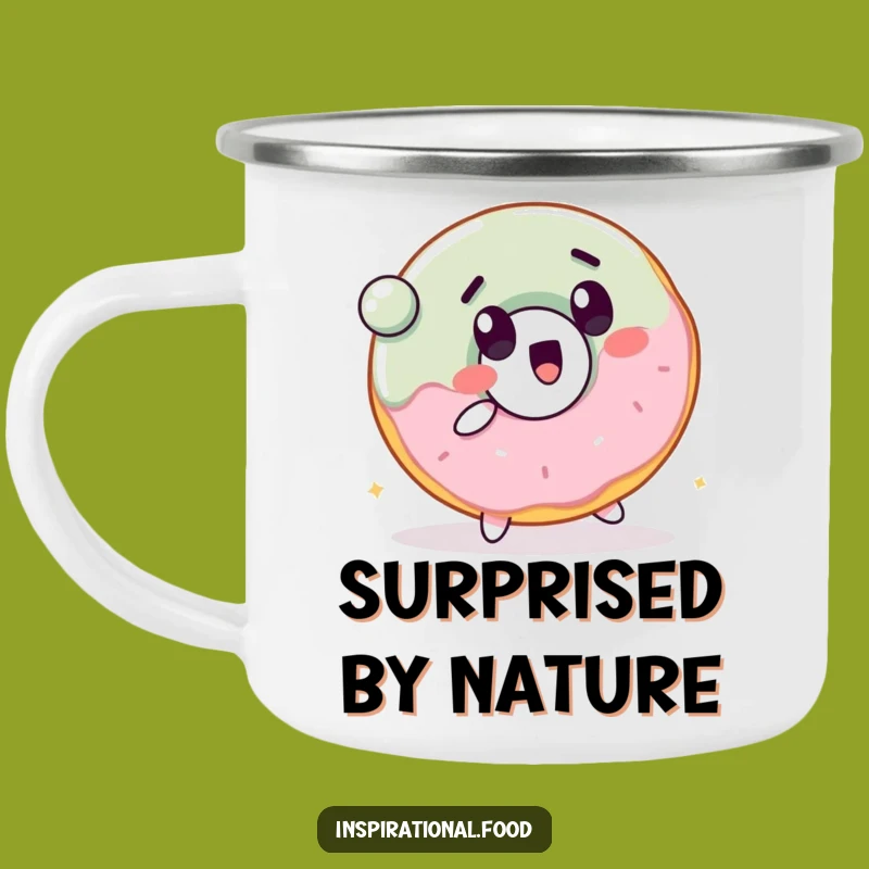 Funny Bouncing Donut Camping Mug: Fuel Your Adventures with Sweetness