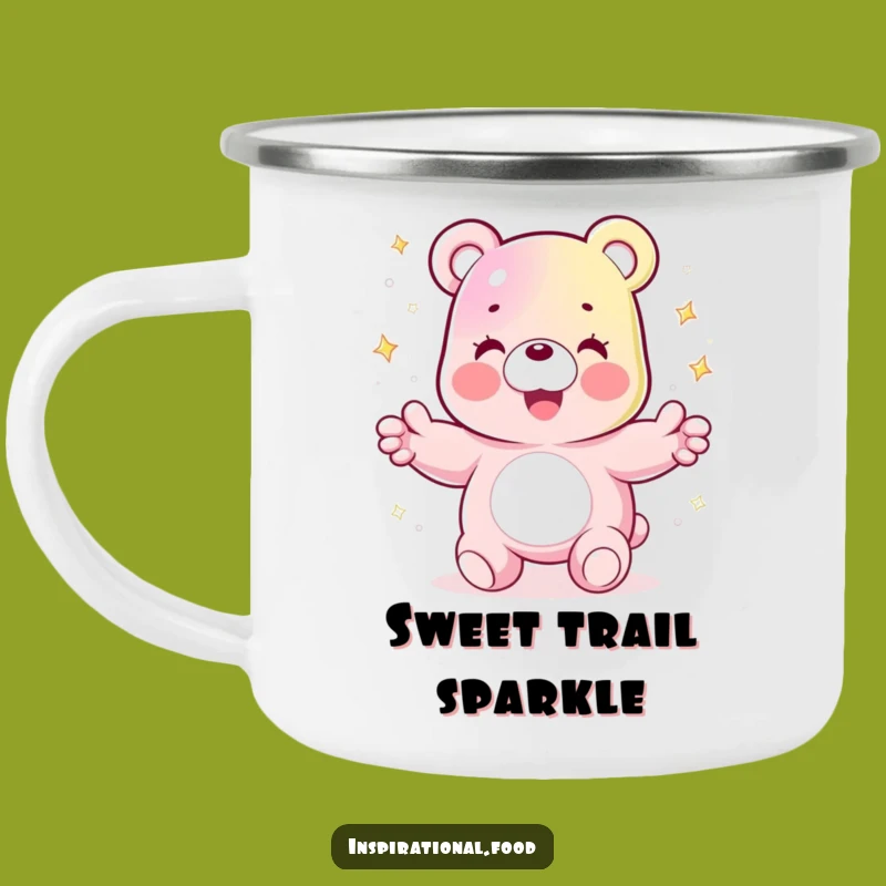 Funny Gummy Bear Camping Mug: Sparkling Sips Outdoors