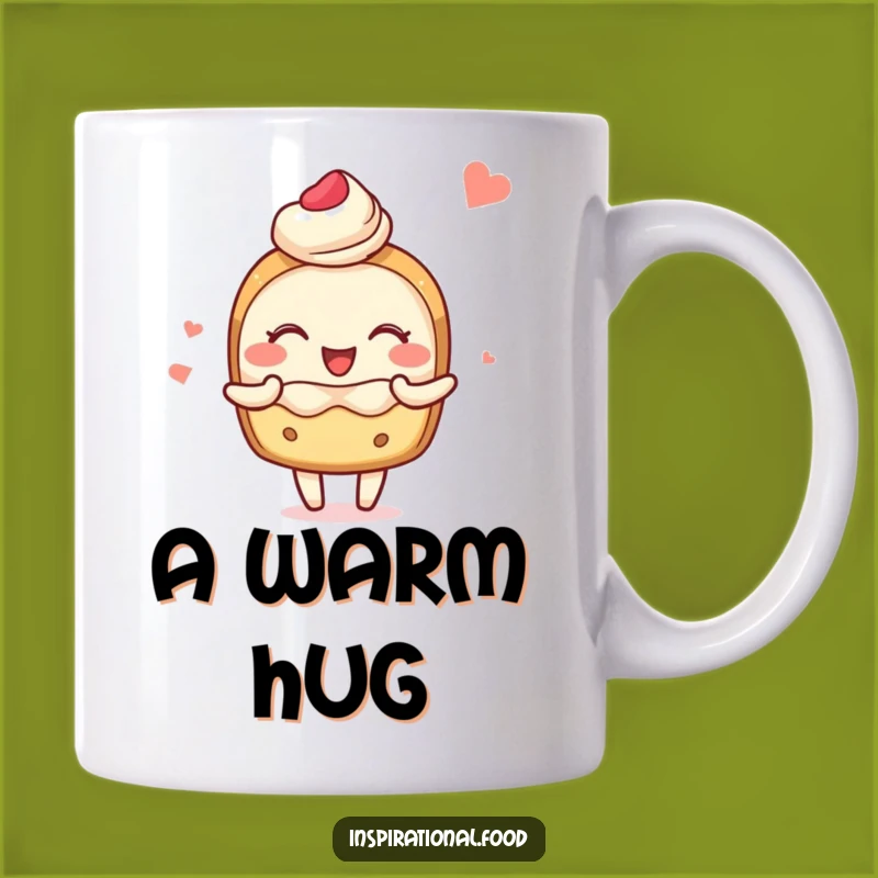 Funny Blushing Pastry Mug - Share Joyful Food Moments Over Coffee