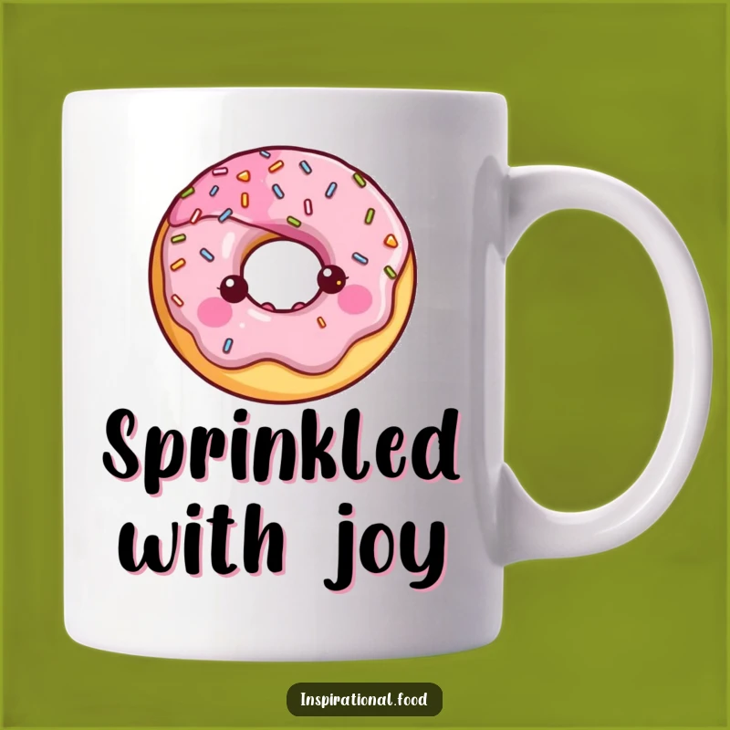 Funny Donut Halo Mug: Sweet Sprinkled Joy, A Deliciously Funny Gift!