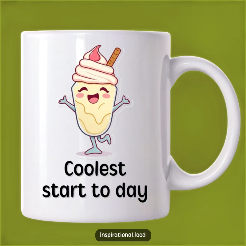 Funny Ice Cream Dance Mug: Joyful Sundae Mid-Move, the Ultimate Sweet and Funny Gift