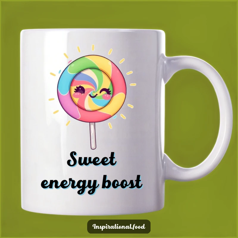 Funny Lollipop Spin Mug: Creative Energy and Vibrant Colors for a Hilarious Gift