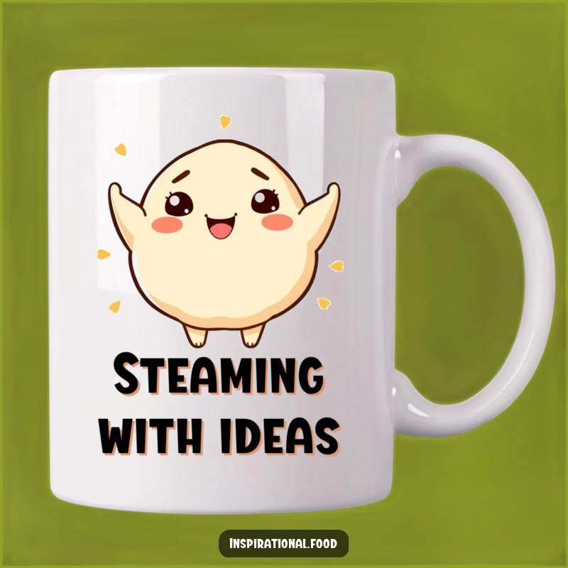 Funny Dumpling Art Mug: Hilarious Gift for Foodies & Creative Cooks