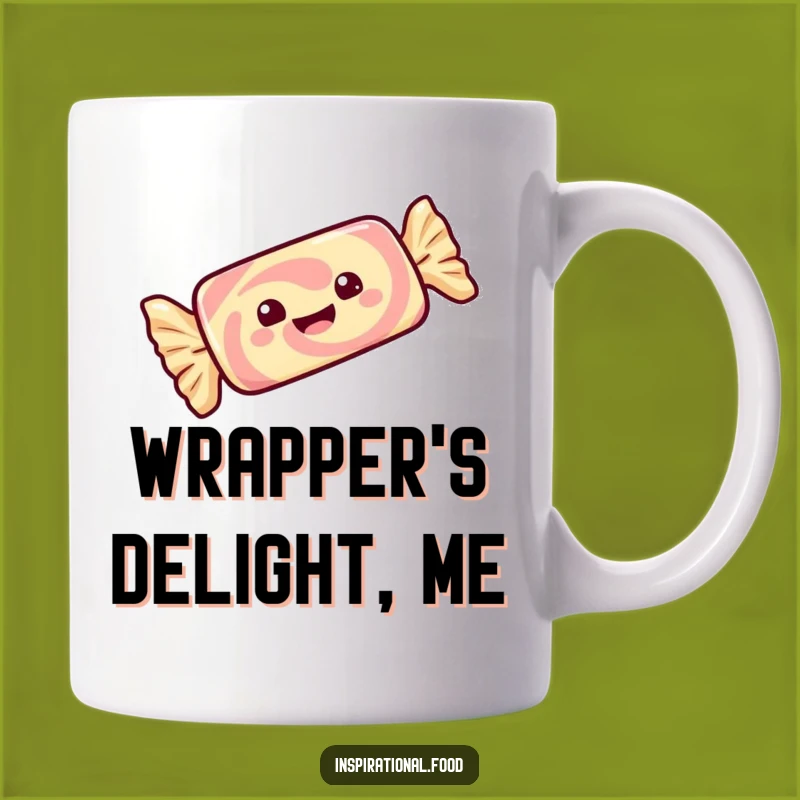 Funny Candy Bar Mug: Gleeful Wrapper Twirl, Sweet Funny Gift