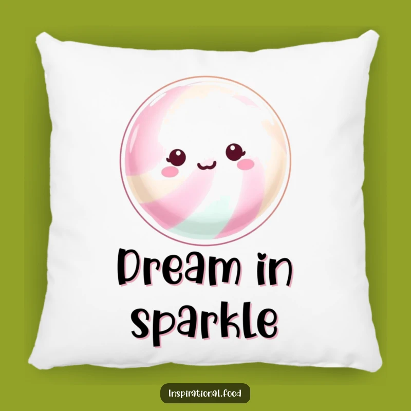 Funny Shimmering Candy Pillow: Cuddle Up With Sparkle!