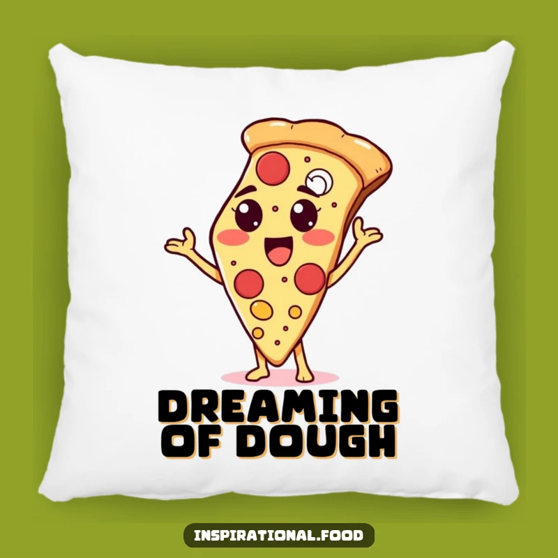 Funny Pizza Comfort Pillow: Proud Slice's Topping Delight, Cozy Foodie Accent