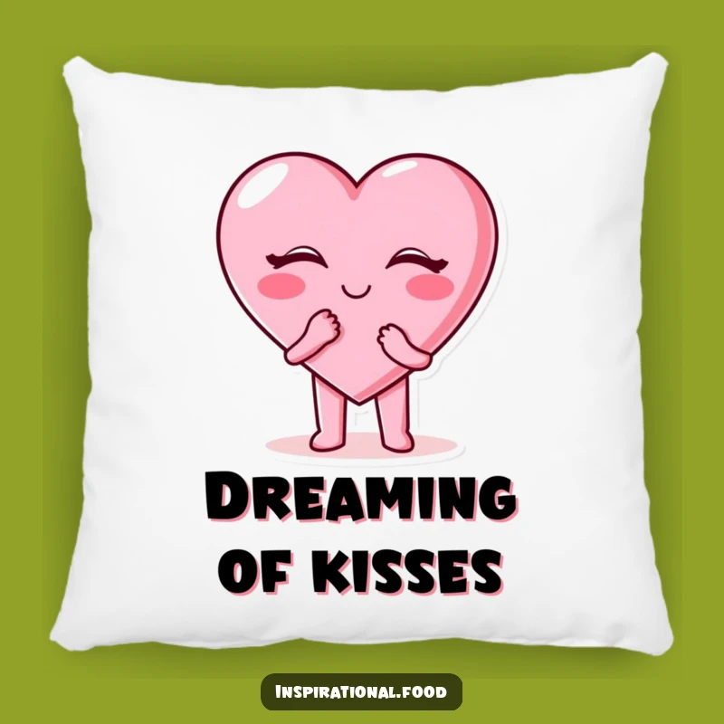 Funny Candy Heart Pillow: Cozy Comfort & Sweet Kisses - Accent Decor Gift