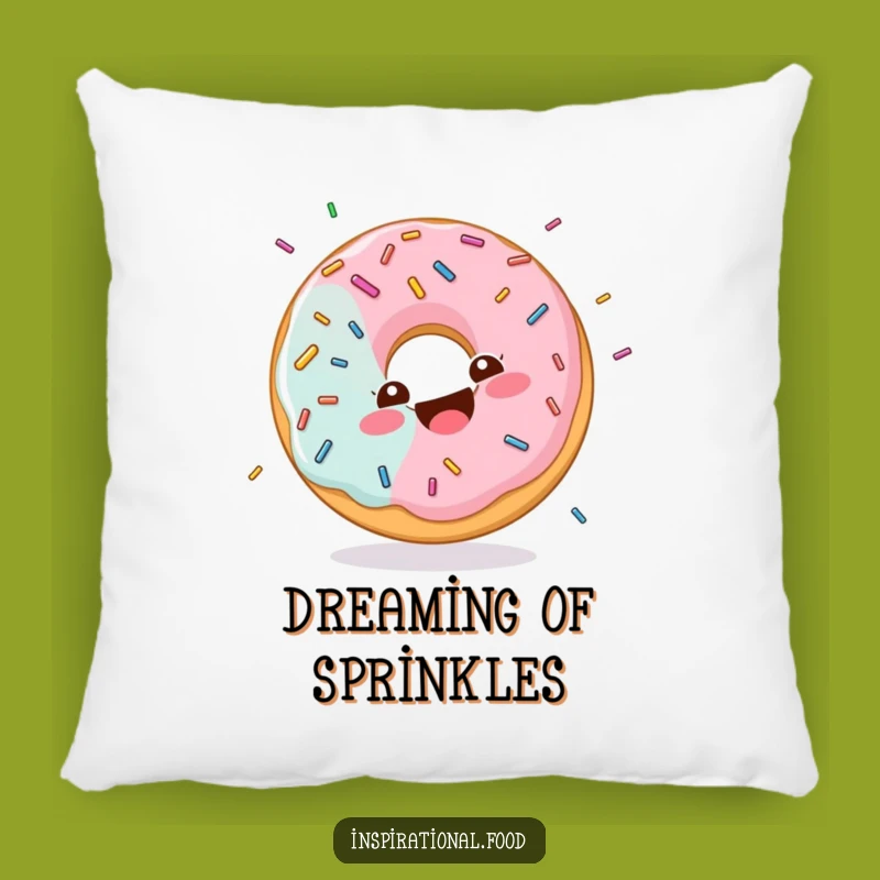 Funny Sprinkled Donut Pillow: Cozy Sweet Humor, Adorable Treat Gift
