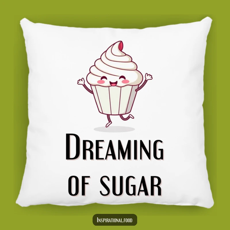 Funny Cupcake Pillow: Cozy Comfort with a Sugary Dance
