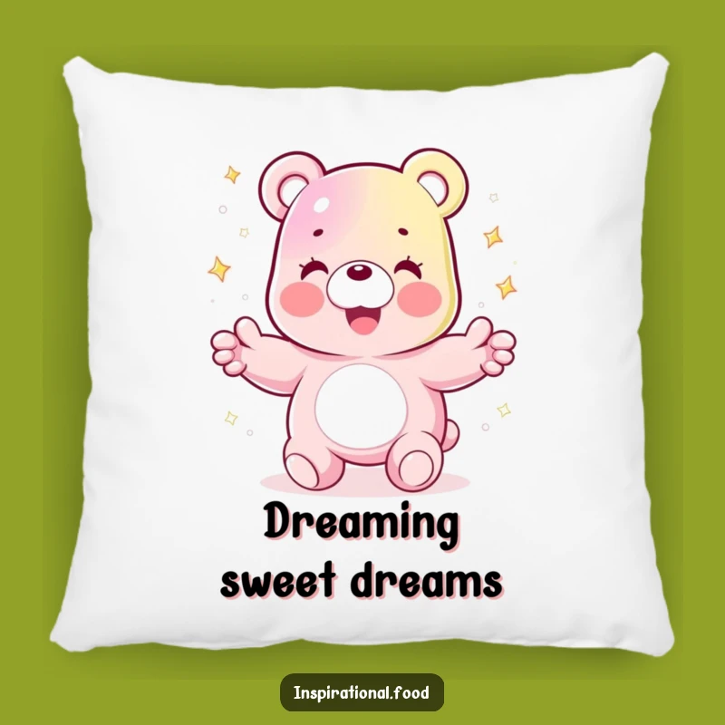 Funny Gummy Bear Pillow: Cozy Comfort with Sparkling Fun