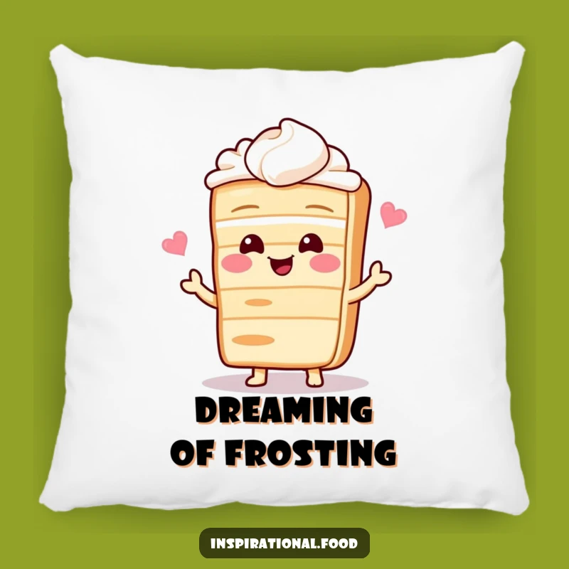 Funny Cake Comfort Pillow: Giggling Baker's Sweet Secret, Cozy Kitchen Accent