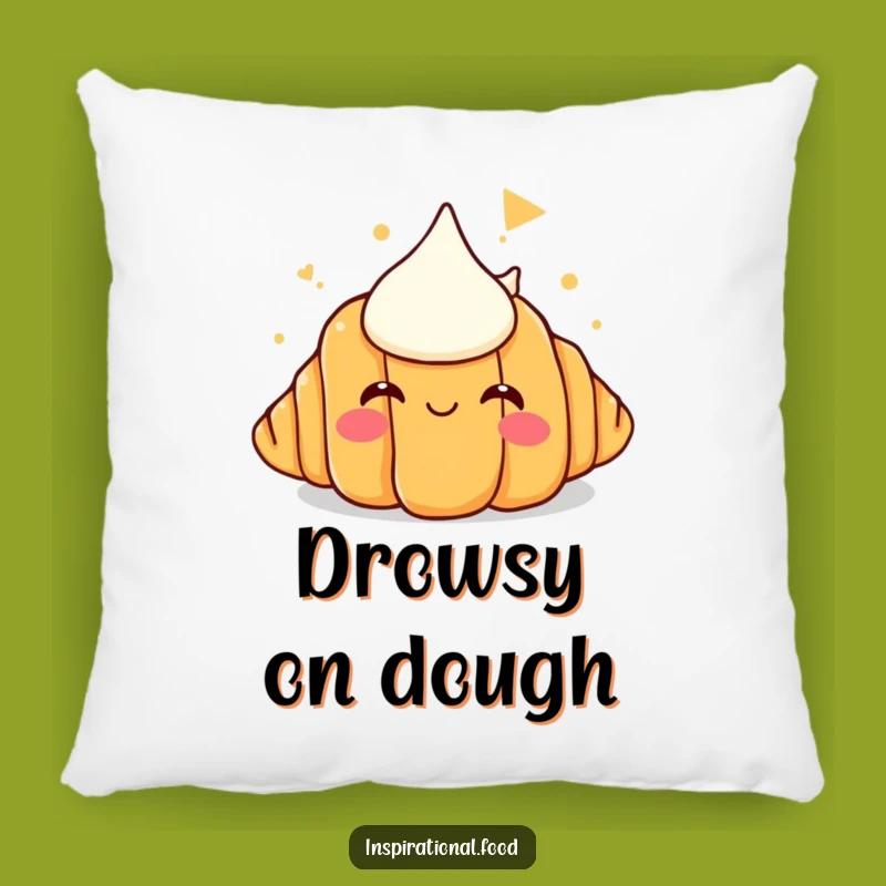 Funny Croissant Butter Dream Pillow - Cuddle Up with Comedic Pastry Comfort