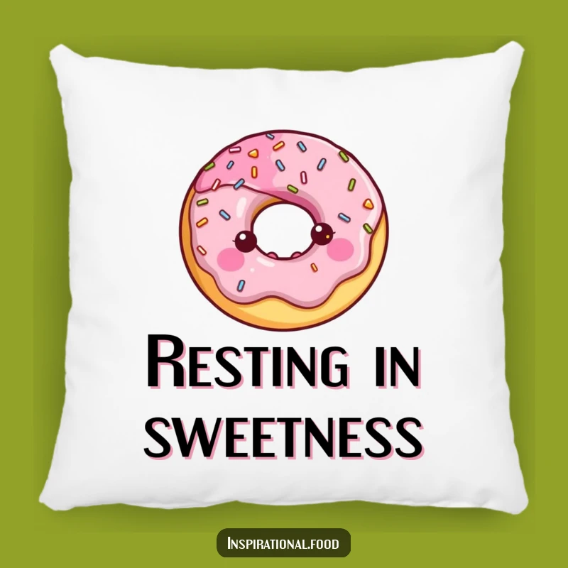 Funny Donut Halo Pillow: Cozy Sweet Accent, A Charming Funny Gift!
