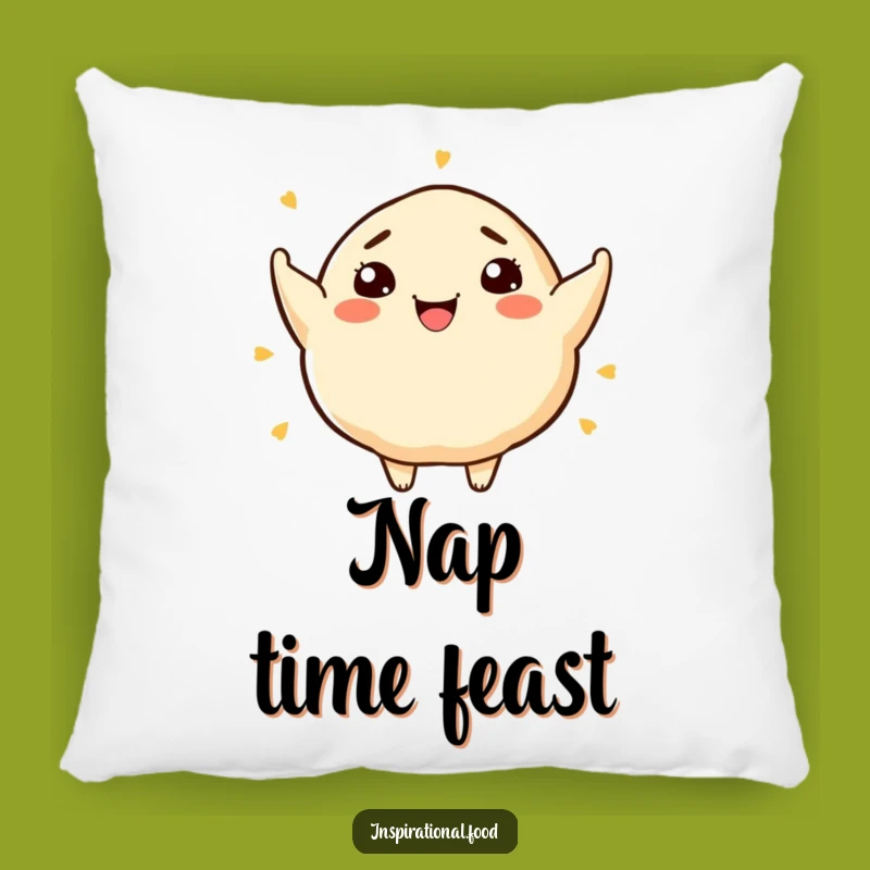 Funny Dumpling Art Pillow: Cozy Comfort with a Culinary Twist