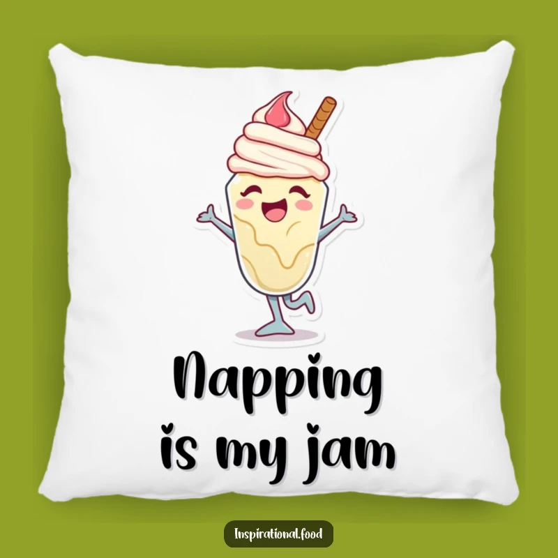 Funny Sundae Cuddle Pillow: Joyful Ice Cream Dancer for Cozy Fun, Perfect Cute Funny Gift