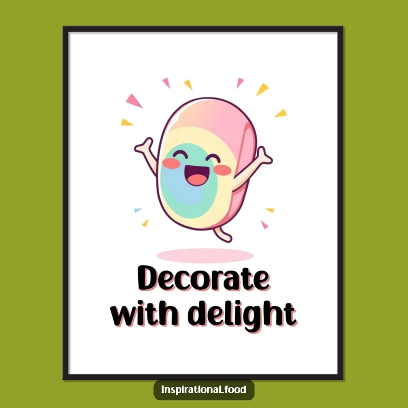 Funny Candy Celebration Art: Gleeful Treat's Flamboyant Flourish Digital Print, Stunning Funny Gift