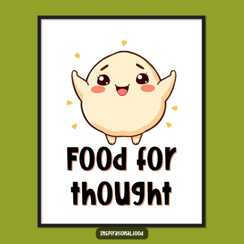 Funny Dumpling Art Digital Art: Instant Download for Foodie Inspiration