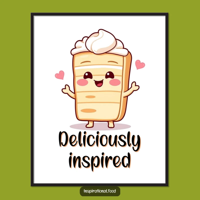 Funny Baking Recipe Digital Art: Giggling Cake's Sweet Secrets, Instant Kitchen Decor