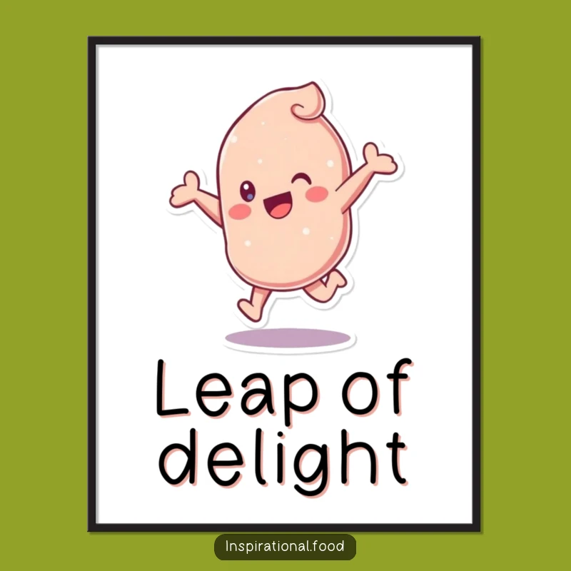 Funny Candy Leap Digital Print: Vibrant Character Art for Instant Joy