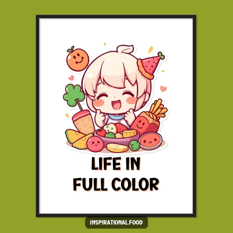 Funny Food Arranger Digital Art - Instant Playful Decor for Your Walls