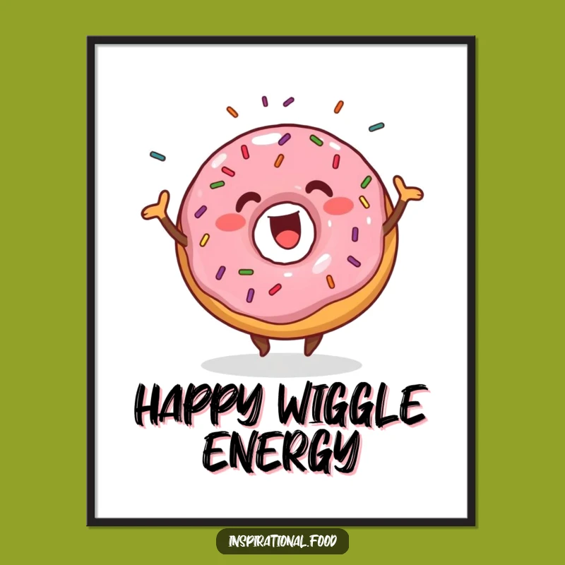 Funny Donut Art Print: Instant Downloadable Sweetness for Your Walls