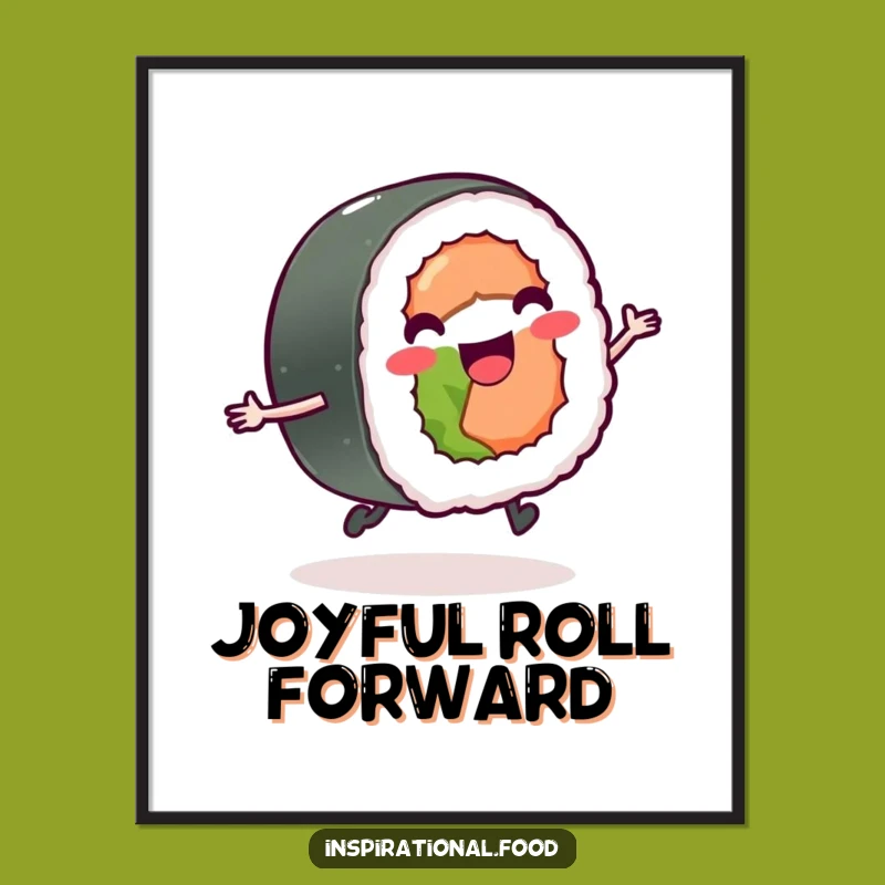 Funny Sushi Art Print: Instant Downloadable Joy for Your Walls