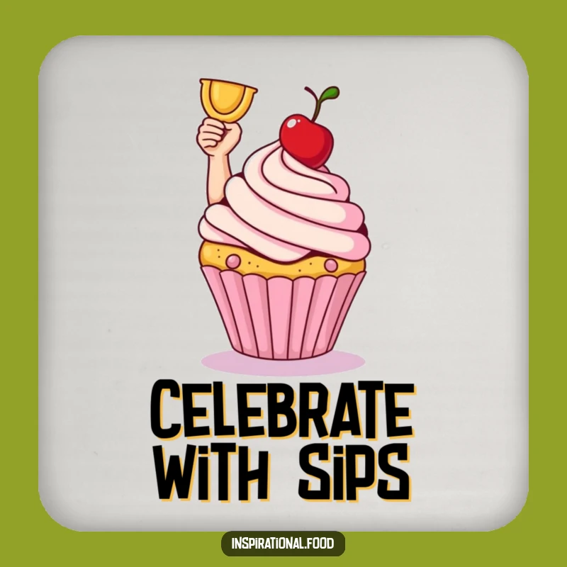 Funny Cupcake Victory Coasters: Dessert Decor, A Cute Funny Gift!