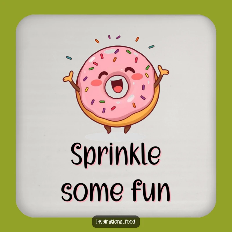 Funny Donut Coaster Set: Protect Surfaces with Sweet Flair