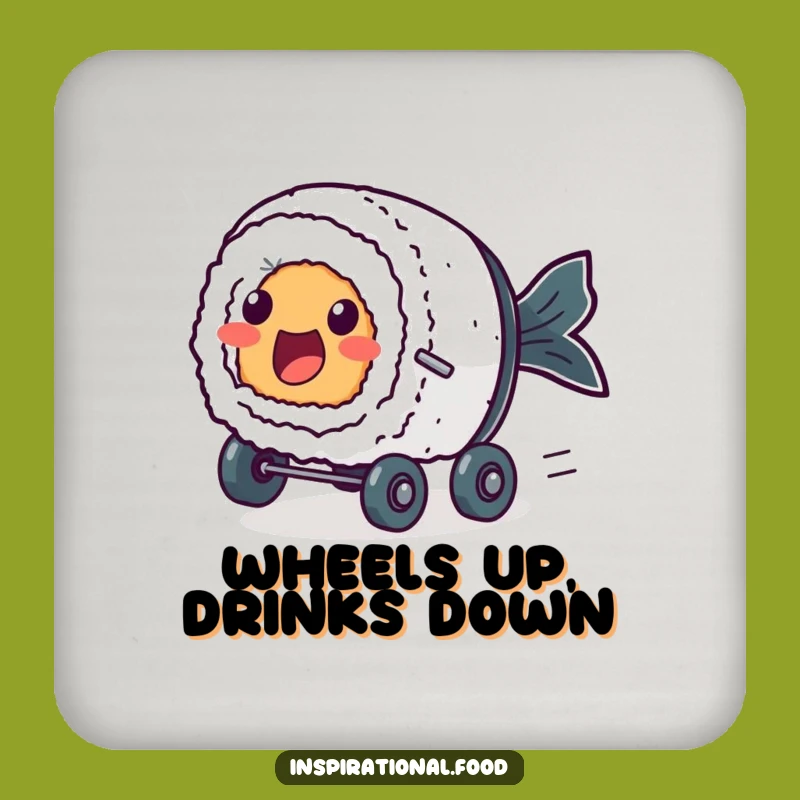 Funny Zooming Sushi Coaster: Protect Surfaces at High Speed