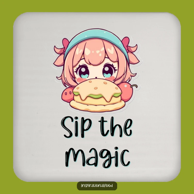 Funny Fantastical Food Coasters - Protect Surfaces with Magical Flair