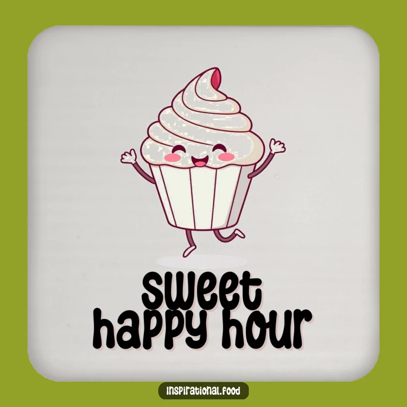 Funny Cupcake Coaster: Protect Surfaces with Sugary Style