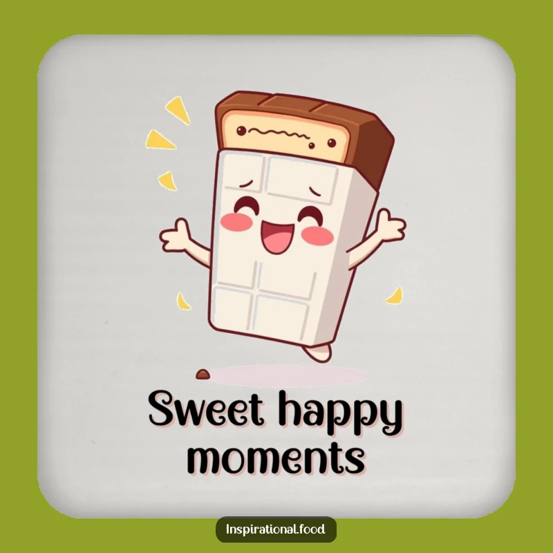 Funny Chocolate Bar Coaster: Protect Surfaces with Sweet Style