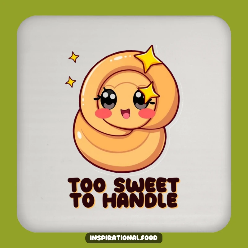 Funny Caramel Swirl Coasters: Protect Surfaces with Sweet Fun - Unique Gift