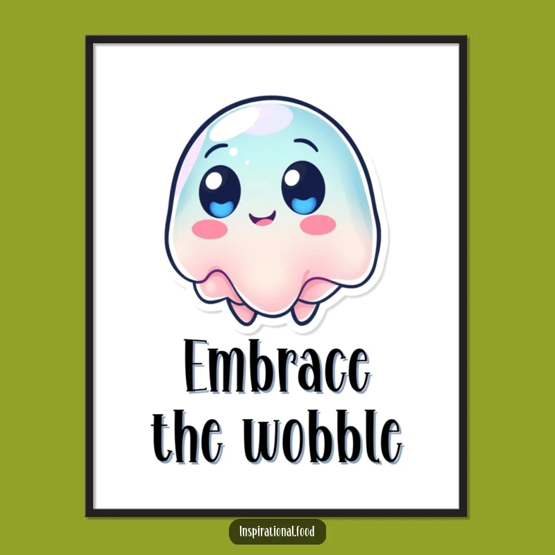 Funny Wobbling Jelly Poster: Add a Spin to Your Wall Decor