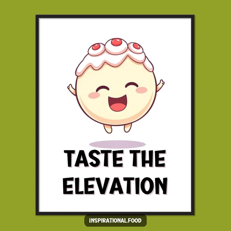 Funny Levitation Cake Poster: Add Sweet Magic to Your Walls!