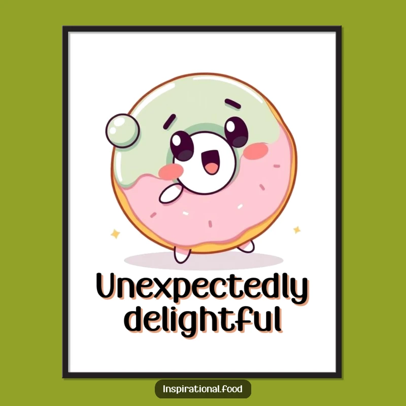 Funny Bouncing Donut Poster: Add a Playful Bounce to Your Walls