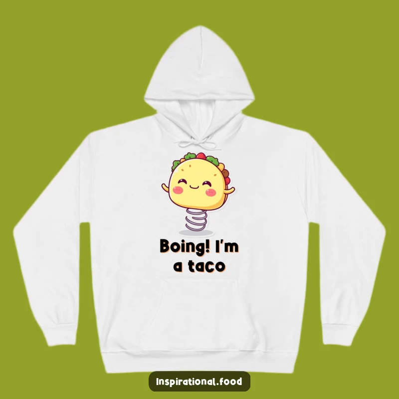 Funny Bouncing Taco Hoodie: Cozy Up with Some Delicious Humor