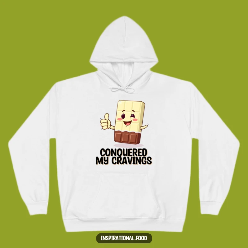 Funny Chocolate Bar Cozy Hoodie: Warm Up with Sweet Victory and Humorous Style